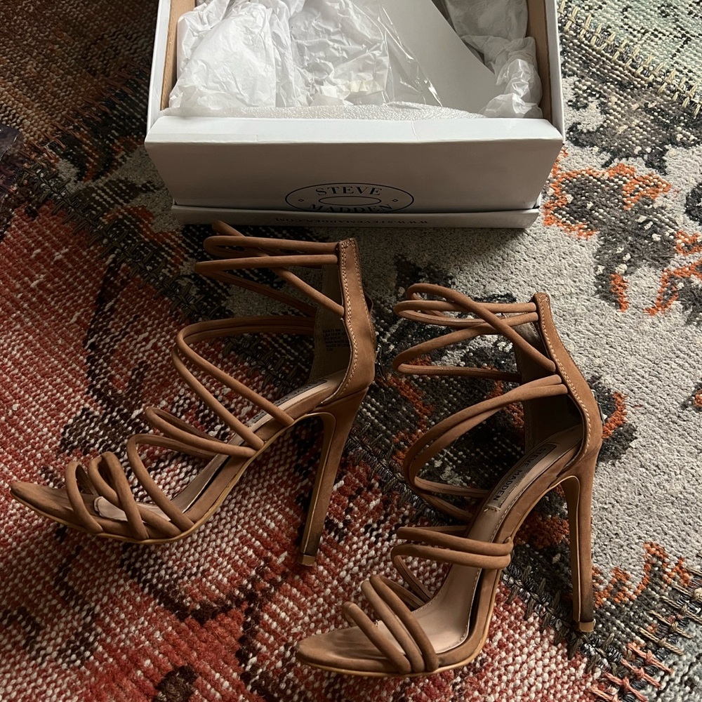 Steve Madden Leather Strappy Heels